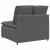 Modul central canapea modulară cu perne gri închis 100 cm GartenMobel Dekor