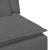 Modul central canapea modulară cu perne gri închis 100 cm GartenMobel Dekor