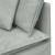 Modul modular de colț pentru canapea cu perne gri deschis 100cm GartenMobel Dekor