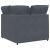 Modul de colț pentru canapea modulară cu perne gri închis 100cm GartenMobel Dekor