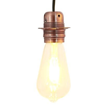 Suporturi de lampă 2 buc Roșu Bronz E27 GartenMobel Dekor