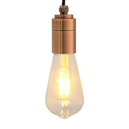 Suporturi de lampă 2 buc Roșu Bronz E27 GartenMobel Dekor