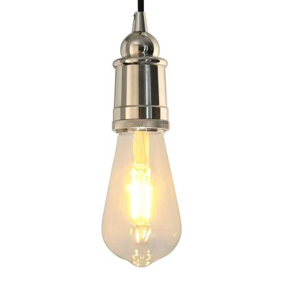 Suporturi de lampă 2 buc Nichel satinat E27 GartenMobel Dekor