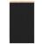 Dulap depozitare garaj negru 30x51x85 cm lemn masiv de pin GartenMobel Dekor