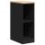 Dulap depozitare garaj negru 30x51x85 cm lemn masiv de pin GartenMobel Dekor