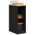 Dulap depozitare garaj negru 30x51x85 cm lemn masiv de pin GartenMobel Dekor