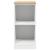 Dulap depozitare garaj alb 40x51x85 cm lemn masiv de pin GartenMobel Dekor