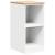 Dulap depozitare garaj alb 40x51x85 cm lemn masiv de pin GartenMobel Dekor