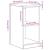 Dulap depozitare garaj alb 40x51x85 cm lemn masiv de pin GartenMobel Dekor