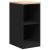 Dulap depozitare garaj negru 40x51x85 cm lemn masiv de pin GartenMobel Dekor