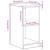 Dulap depozitare garaj negru 40x51x85 cm lemn masiv de pin GartenMobel Dekor