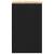 Dulap depozitare garaj negru 40x51x85 cm lemn masiv de pin GartenMobel Dekor
