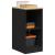 Dulap depozitare garaj negru 40x51x85 cm lemn masiv de pin GartenMobel Dekor