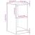 Dulap depozitare garaj gri Sonoma 40x51x85 cm lemn masiv de pin GartenMobel Dekor