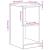 Dulap depozitare garaj lemn vechi 40x51x85 cm lemn masiv de pin GartenMobel Dekor