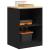 Dulap depozitare garaj negru 60x51x85 cm lemn masiv de pin GartenMobel Dekor