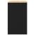 Dulap depozitare garaj negru 60x51x85 cm lemn masiv de pin GartenMobel Dekor