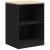 Dulap depozitare garaj negru 60x51x85 cm lemn masiv de pin GartenMobel Dekor