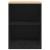 Dulap depozitare garaj negru 60x51x85 cm lemn masiv de pin GartenMobel Dekor