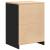 Dulap depozitare garaj negru 60x51x85 cm lemn masiv de pin GartenMobel Dekor