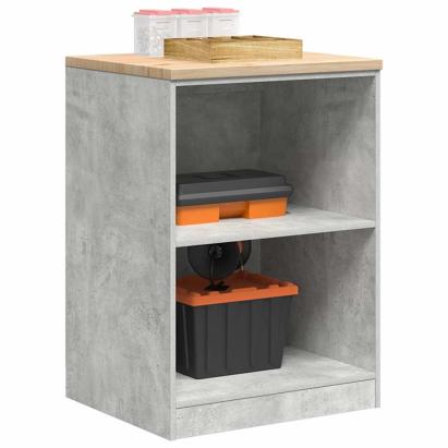 Dulap depozitare garaj Beton Gri 60x51x85 cm lemn masiv de pin GartenMobel Dekor