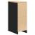 Dulap depozitare garaj negru 30x51x85 cm lemn masiv de pin GartenMobel Dekor