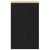 Dulap depozitare garaj negru 30x51x85 cm lemn masiv de pin GartenMobel Dekor