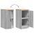 Dulap depozitare garaj gri Sonoma 40x51x85 cm lemn masiv de pin GartenMobel Dekor