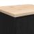 Dulap depozitare garaj negru 60x51x85 cm lemn masiv de pin GartenMobel Dekor