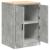 Dulap depozitare garaj Beton Gri 60x51x85 cm lemn masiv de pin GartenMobel Dekor