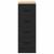 Dulap depozitare garaj negru 30x51x85 cm lemn masiv de pin GartenMobel Dekor