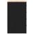 Dulap depozitare garaj negru 30x51x85 cm lemn masiv de pin GartenMobel Dekor