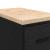 Dulap depozitare garaj negru 30x51x85 cm lemn masiv de pin GartenMobel Dekor