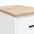 Dulap depozitare garaj alb 40x51x85 cm lemn masiv de pin GartenMobel Dekor