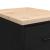 Dulap depozitare garaj negru 40x51x85 cm lemn masiv de pin GartenMobel Dekor