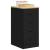 Dulap depozitare garaj negru 40x51x85 cm lemn masiv de pin GartenMobel Dekor
