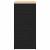 Dulap depozitare garaj negru 40x51x85 cm lemn masiv de pin GartenMobel Dekor