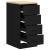 Dulap depozitare garaj negru 40x51x85 cm lemn masiv de pin GartenMobel Dekor
