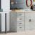 Dulap depozitare garaj Beton Gri 40x51x85 cm lemn masiv de pin GartenMobel Dekor