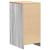 Dulap depozitare garaj gri Sonoma 40x51x85 cm lemn masiv de pin GartenMobel Dekor