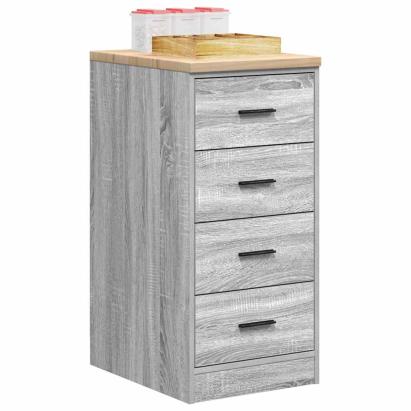Dulap depozitare garaj gri Sonoma 40x51x85 cm lemn masiv de pin GartenMobel Dekor