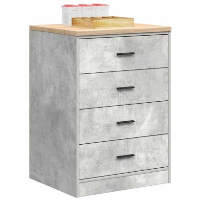 Dulap depozitare garaj Beton Gri 60x51x85 cm lemn masiv de pin GartenMobel Dekor