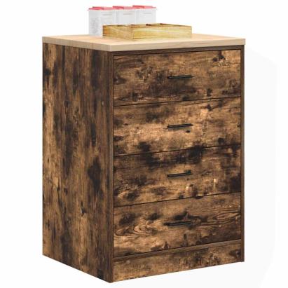Dulap de depozitare pentru garaj stejar afumat 60x51x85 cm GartenMobel Dekor
