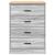 Dulap depozitare garaj gri Sonoma 60x51x85 cm GartenMobel Dekor