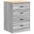Dulap depozitare garaj gri Sonoma 60x51x85 cm GartenMobel Dekor