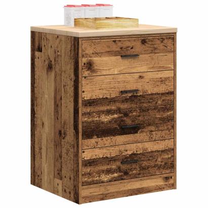 Dulap depozitare garaj lemn vechi 60x51x85 cm lemn masiv de pin GartenMobel Dekor