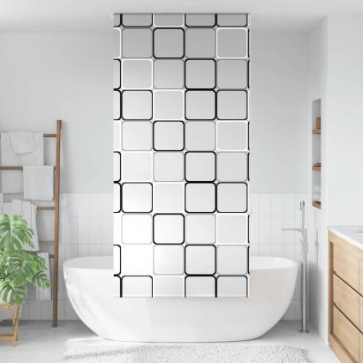 Jaluză cu rolă de duș 90x240 cm lățime material 86 cm GartenMobel Dekor