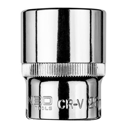 Tubulara hexagonala scurta 1/2", 25 mm Neo Tools 08-425 HardWork ToolsRange