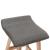 Scaun de bar, gri închis, material textil GartenMobel Dekor