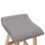 Scaune de bar, 2 buc., gri deschis, material textil GartenMobel Dekor